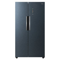 美的冰箱BCD-603WKGPZM深空蓝-星墨 微晶一周鲜 智能净化WIFI控制 精准控温锁湿 省力对开门把手 大容量
