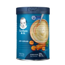 嘉宝胡萝卜营养米粉250g(1段辅食添加初期)  婴幼儿宝宝米糊