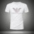 欧洲站美杜莎夏季2020新款潮流牌男士丝光棉烫钻短袖T恤大码体恤4.(3XL 白色)