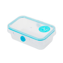 茶花保鲜盒食品级塑料水果密封盒冰箱专用可微波加热长方形收纳盒(长方形保鲜盒560ml 默认版本)