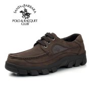 POLO圣大保罗 工装鞋 日常户外潮流休闲透气男鞋 皮鞋S1701(棕色 棕色-40)