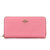 COACH 蔻驰 52372 女士经典纯色拉链长款钱包(粉红色)