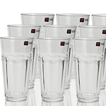 玻璃杯 KTY5007平光杯360ML 水杯果汁杯花茶杯啤酒杯(6只装)