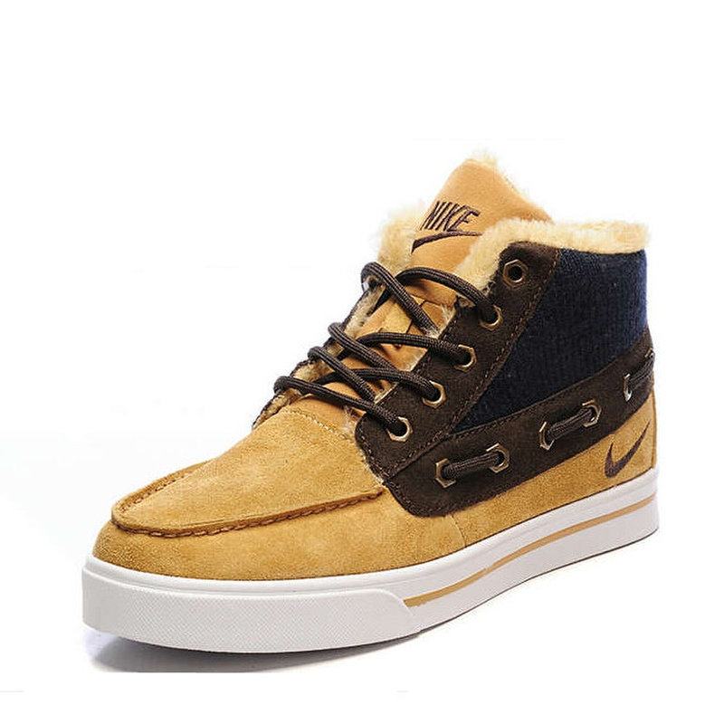 跑步鞋耐克nike男鞋保暖加毛绒高帮情侣款休闲鞋板鞋