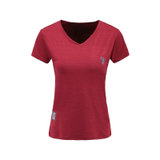 U.S.POLO.ASSN女士时尚大V领运动情侣款短袖T恤 T142026(红色 S)
