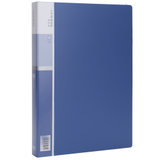 得力(deli) 5005 资料册 60页透明活页插袋 文件夹A4经济型插页夹 单只装 蓝色