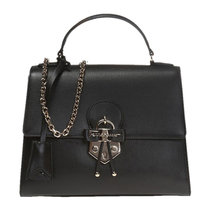 Salvatore Ferragamo菲拉格慕女士牛皮黑色手提单肩包21-H127-696231黑色 时尚百搭