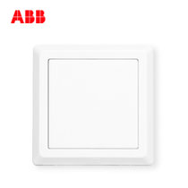 ABB开关插座面板德逸系列白色86型空白面板墙壁电源白板AE504
