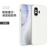 红米k40游戏增强版手机壳套+钢化膜 RedmiK40游戏增强版保护套5G男女创意直边包镜头液态硅胶防摔软套保护壳(图1)