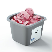 白熊萨沙【国美真选】俄罗斯进口蓝莓冰淇淋1kg*1盒 天然乳制品 不含植物脂肪 不含一滴水