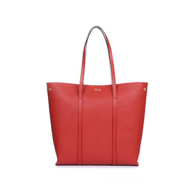 bally巴利女士牛皮双面手提单肩包电脑包rodeod126红色拼蛋白石色