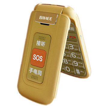 百合biheec30大声天翼cdma大屏大按键大字体老人机电信翻盖老人手机