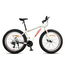 永久自行车哈雷款 雪地沙滩车24速铝合金架宽粗轮胎越野车山地车X10(白红色 其他)