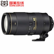 尼康（Nikon）AF-S Nikkor 80-400mm f/4.5-5.6G ED VR 远摄长焦镜头(官方标配)