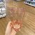 Nitori尼达利专柜 日式简约刷牙杯子透明漱口杯塑料牙刷杯香皂托(橘粉色—牙刷架)