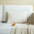 日式纯色简约风抱枕套沙发客厅长方形靠垫办公室腰枕床头大号靠背(40x60cm 单枕套（不带枕芯） 米白)