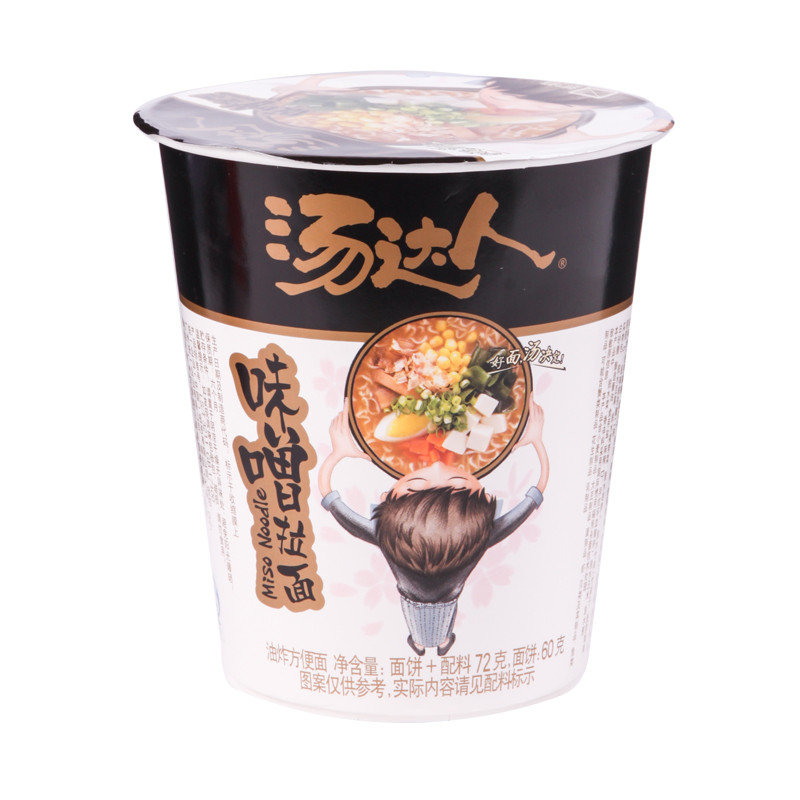 方便食品汤达人味噌杯面72g12杯箱返回商品页