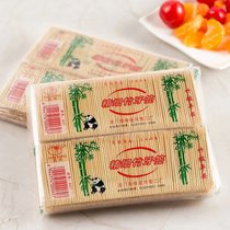 一次性家庭装牙签双头竹子剔牙工具家用竹制细吃水果竹牙签(红)