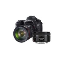 佳能（Canon）EOS 6D 单反相机 EOS 6D/6d 单反套机 全画幅单反 搭配套机(24-105 50/1.8双镜头 套餐五)
