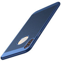 iPhone8/7/X手机壳 iphone6s 6splus 5/5S/se苹果x手机壳手机套保护壳保护套磨砂硬壳散热(蓝色 iPhoneX)