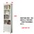 韩式书柜70组合书架80儿童书橱90多功能厅柜现代简约田园白色书桌(180高上下两抽（60宽）)