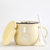 早餐杯大容量燕麦片马克杯陶瓷家用水杯带勺大肚杯子可爱(米白色大号早餐杯-配瓷盖瓷勺(图案随)