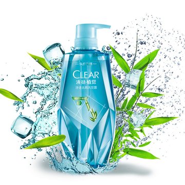 清扬植觉净透去屑竹叶精华洗发露700ml(对公)