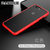 苹果7手机壳7plus透明磨砂壳Phone8防摔肤感保护套苹果8plus时尚简约撞色(红色 苹果7p/8p 5.5英寸)