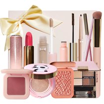 超市-彩妆套装粉色安琪初学者彩妆套装礼盒装10件套D组(1)