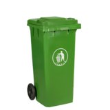 俊采云（JunCaiYun)JCY-280户外塑料分类垃圾桶240升挂车桶特加厚大号商用小区带盖轮子(军绿色 JCY-280)