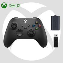 微软Xbox Series S/X无线控制器2020款 蓝牙 有线 无线 手机 PC游戏手柄 无线套装(磨砂黑 接收器 定制电池 国行正品)