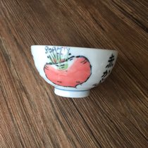 美浓烧日本进口和风饭碗单个无铅儿童碗釉下彩童趣日式田园风餐具(小红萝卜小小碗 默认版本)