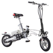 悠骑舒适款 12寸电动车 折叠电动自行车 锂电动车 环保锂电折叠车(黑色)