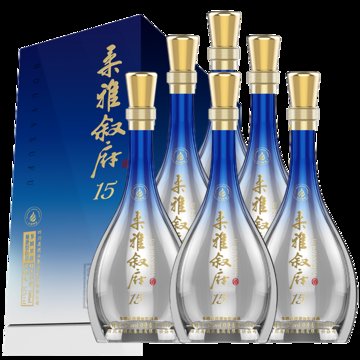 叙府国银质奖52度柔雅叙府酒15兼香型500ml6整箱柔雅叙府1552度500ml6