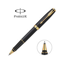 派克（PARKER) 卓尔纯黑丽雅金夹宝珠笔 签字笔 礼品笔