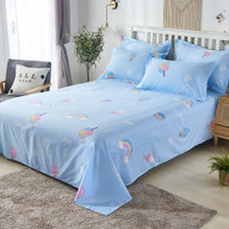 BedInFun 单件夏季被单枕套 床上用品单人双人水洗棉冬季学生宿舍床单(火烈鸟)