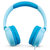 JBL JR300 学习耳机 儿童耳机 头戴式低分贝学生耳机  蓝色