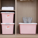 禧天龙 Citylong 60L塑料收纳箱衣物整理箱儿童玩具储物箱(粉色)
