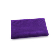 图强 珊瑚绒强吸水毛巾擦车巾 4条装 美容院洗头洗脸超细纤维干发巾(紫色)