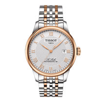 天梭(TISSOT)瑞士手表 力洛克系列商务休闲时尚全自动机械男表T006.407.11.033.00(间玫瑰金钢带 其他)