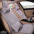 卡饰得(CARCHAD) 亚麻汽车坐垫 免捆绑座垫 轻薄透气四季垫 豪华版 11件套(灰色 CD022)