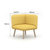 DBX办公室休闲接待室会客商务创意科技布沙发茶几组合装简约现代(90度转角单座)
