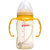 贝亲宽口径PPSU奶瓶 宝宝奶瓶 婴儿塑料奶瓶带吸管握把160/240ML(黄色握把+吸管240ml)