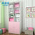酷漫居书橱 儿童家具储物组合书柜子 彩胺二门书柜 蓝色粉红色(粉红色)