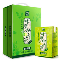天喔茶庄蜂蜜柚子茶250ml*16盒 国美超市甄选