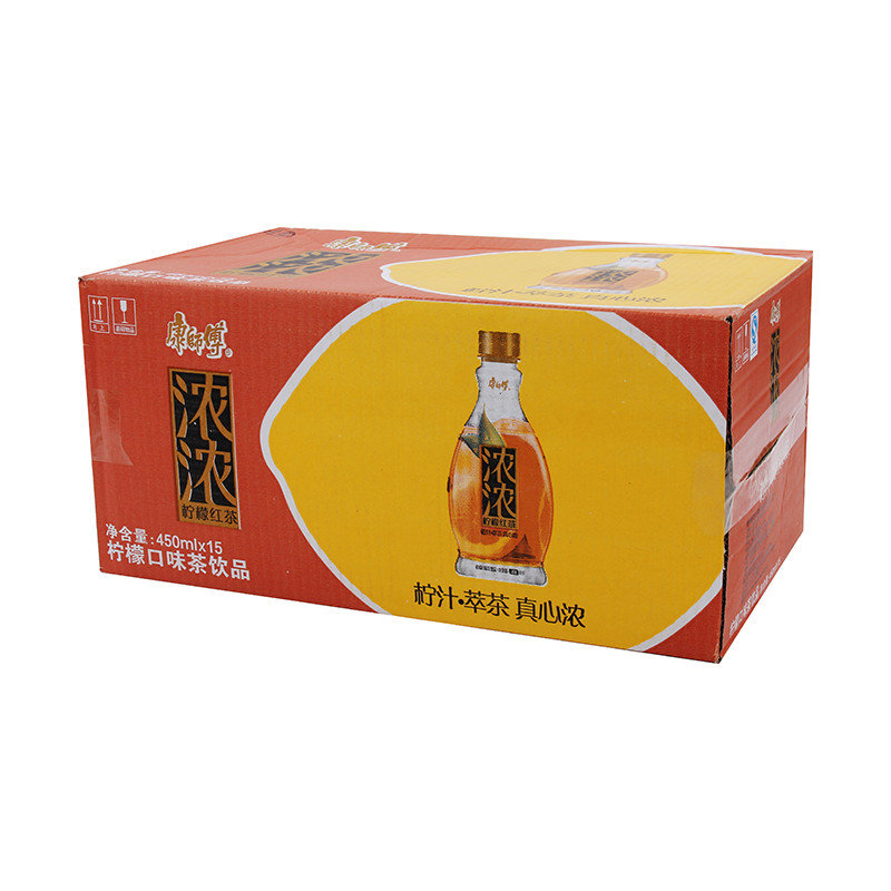 康师傅浓浓柠檬红茶饮450ml*15瓶/箱