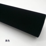 绒布背胶自粘植绒布不干胶展示柜台绒布首饰盒背景吸光布加厚加密(黑色 1.5米宽)