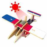 模型玩具 若态科技 木质拼装/拼插 科普 太阳能飞机模型蜻蜓P260