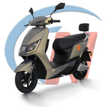 雅迪 两轮电动摩托车 二代T5（60V20Ah铅酸电池） 两轮电动助力代步轻摩车 （KN）