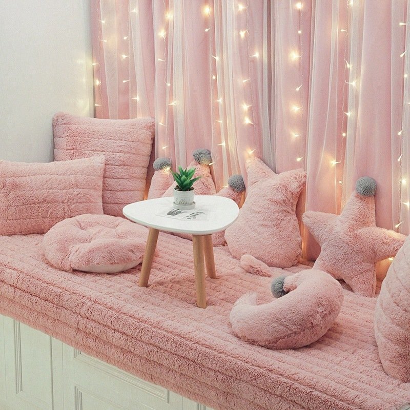 妃奥娜家纺家居飘窗垫窗台垫阳台垫子四季通用飘窗毯网红ins风卧室